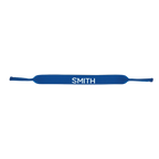 A blue Smith brand eyewaer retainer with the brand name 'SMITH' printed in white across the center, isolated on a white background.