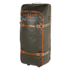 Green and orange backpack with 'Fishpond' branding on a white background