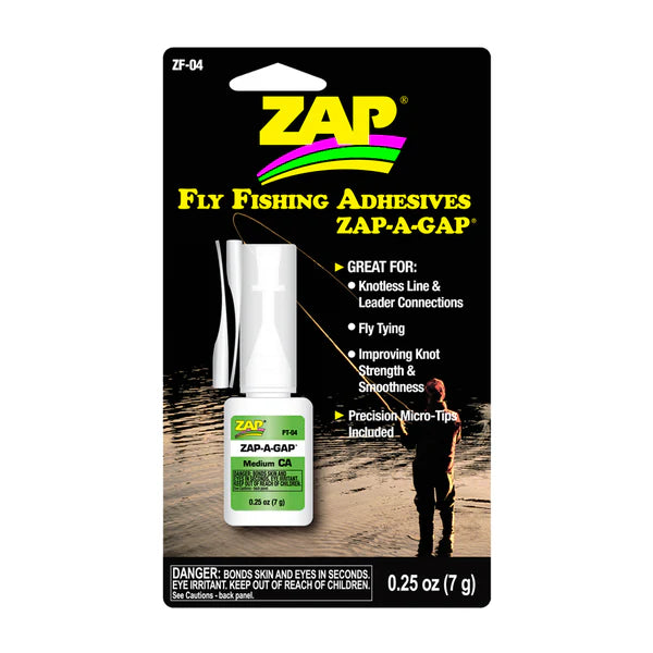 Zap Fly Fishing Zap A Gap Zap-A-Gap Fly Fishing (Medium - Green) 0.25oz w/Micro Tip