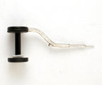 A Rite Bobbin Cermag with a black and green handle, a silver metal guide, isolated on a white background.