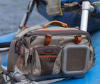 Fishpond Green River Gear Bag on a drift boat