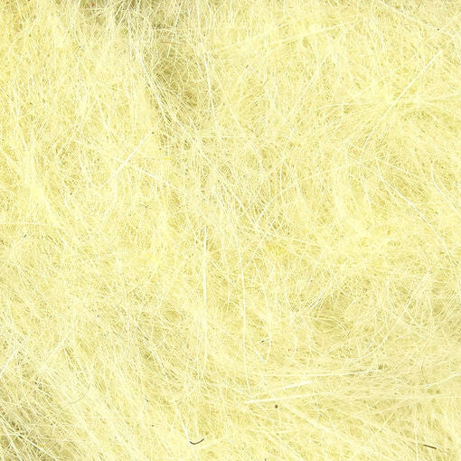 Close-up of light yellow Hareline Rabbit Dubbin