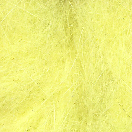 Close-up of yellow Hareline Rabbit Dubbin