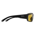 Black Smith Optics Hookset Sunglasses with yellow-tinted lenses on a white background