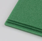 Green foam Hareline Upavon Premium HD Foam Sheets on a white background