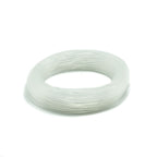 Coiled white SA Magnitude Smooth Bonefish Plus Full Clear on a white background