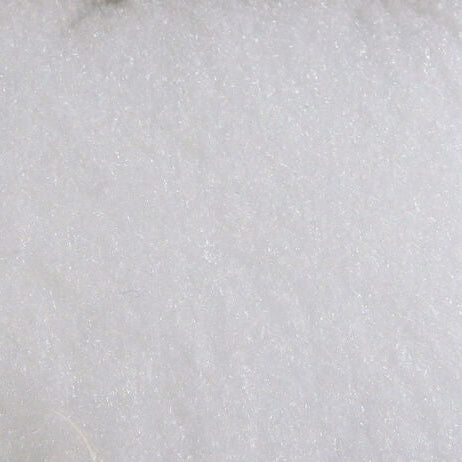 Close-up of white Hareline McFLYFOAM