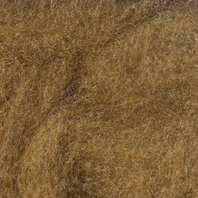 Close-up of brown Hareline Super Fine Dry Fly Dubbing