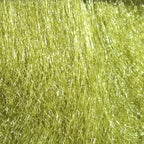Close-up of light green Hareline Senyo's Laser Hair Dubbing