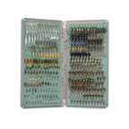 Fishpond Tacky The Original 2X fly box with flies on a white background
