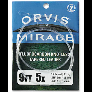 Orvis Mirage Fluorocarbon Knotless Tapered Leader (2 Pack)