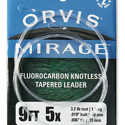 Orvis Mirage Fluorocarbon Knotless Tapered Leader (2 Pack)