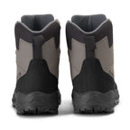 Pair of gray and black Orvis wading boots on a white background
