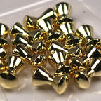Gold Hareline Brass Eyes on a white background