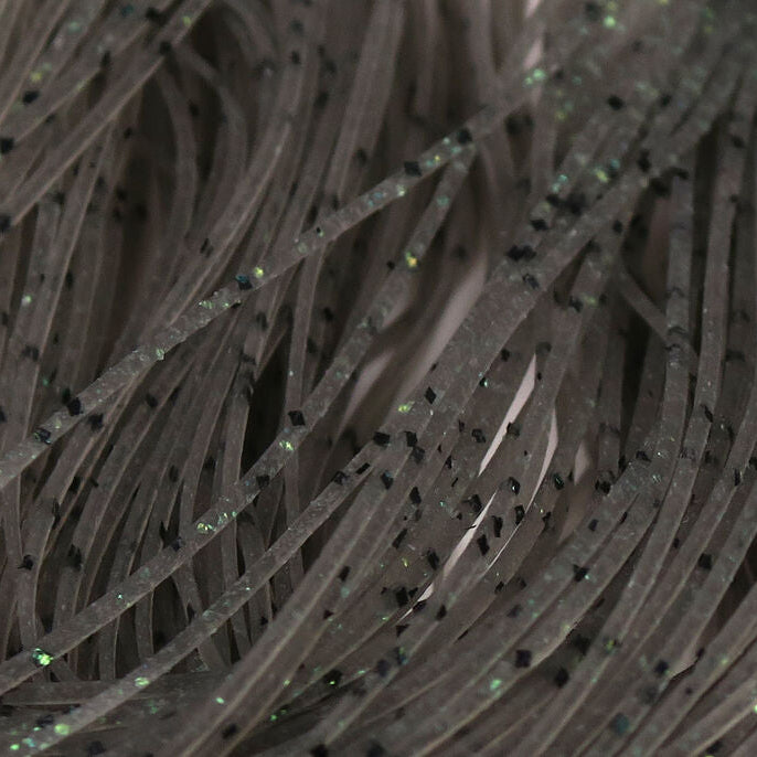 Close-up of a Hareline Crazy Legs with a dark background