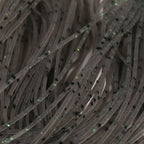 Close-up of a Hareline Crazy Legs with a dark background