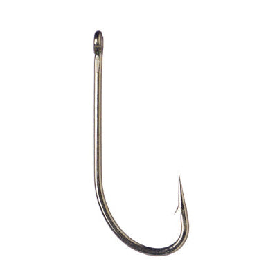 A single gold-colored Daiichi 2450 fishing hook against a white background.
