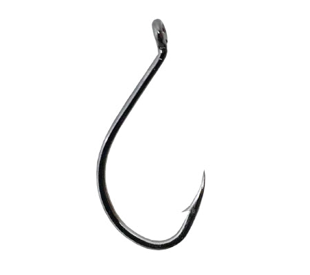 A single gold-colored Daiichi 2450 fishing hook against a white background.