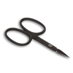 Black nail scissors on a white background