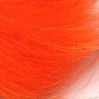 Close-up of bright orange Hareline Finn Raccoon Zonker