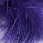 Close-up of purple Hareline Finn Raccoon Zonker