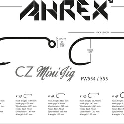 Ahrex FW554 Barbed CZ Mini-Jig Hook
