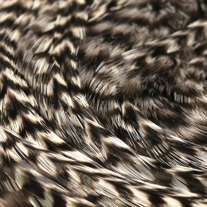 Hareline Half Grizzly Saddle