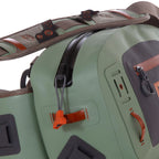 Fishpond Thunderhead Submersible Lumbar Pack in yucca color detail