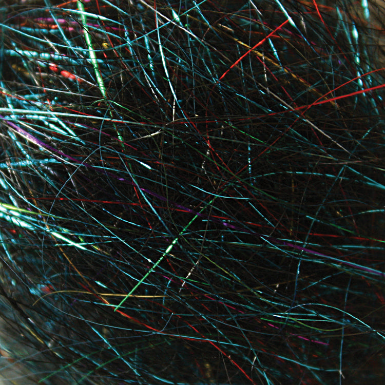 A close-up of Larva Lace Angel Dubbing, showing its detailed and textured appearance in multiple colors.