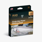 Packaging for RIO Elite Skagit Max Power SlickCast fishing line with a picture of a fish on the front.