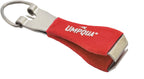 Red Umpqua brand nippers with metal components on a white background