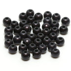 Black Hareline 3D Beads on a white background