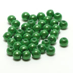 Green Hareline 3D Beads on a white background