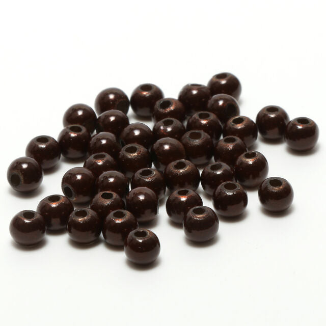 Brown Hareline 3D Beads on a white background