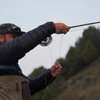 Sage R8 Fly Rod in action close up