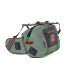 Fishpond Thunderhead Submersible Lumbar Pack in yucca color side view