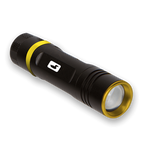 A black and yellow Loon UV Bench Light with a single push-button on the top, designed for curing UV resins.
