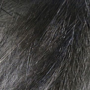 Close-up of dark Hareline 1/8" Crosscut Rabbit Strips