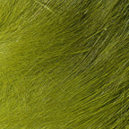 Close-up of green Hareline 1/8" Crosscut Rabbit Strips