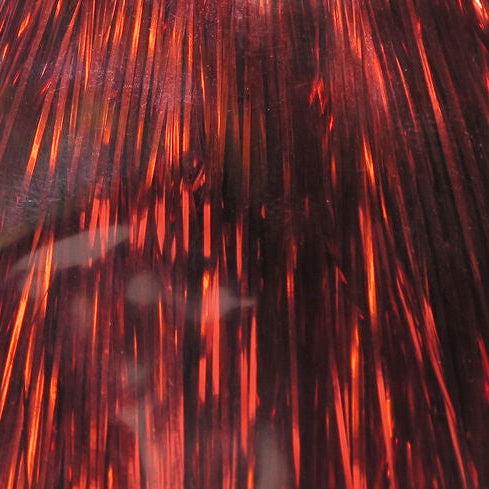 Close-up of red Hedron Flashabou
