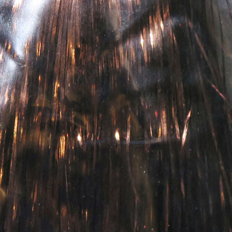 Close-up of copper Hedron Flashabou with highlights
