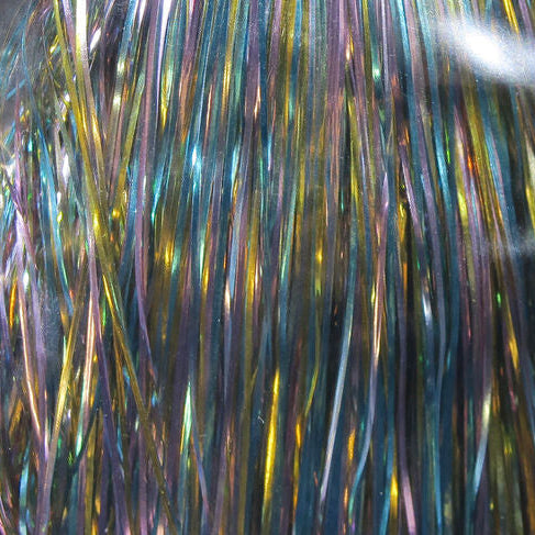 Close-up of multicolored tinsel strands