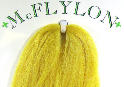 Yellow Hareline McFLYLON on a white background with 'McFLYLON' branding.