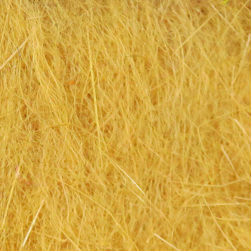 Close-up of yellow Hareline Rabbit Dubbin