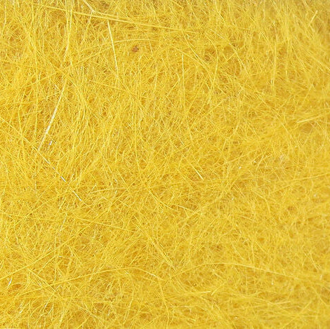 Close-up of yellow Hareline Rabbit Dubbin