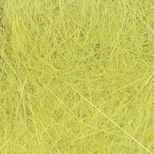 Close-up of yellowish-green Hareline Rabbit Dubbin