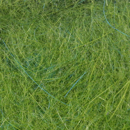 Close-up of green Hareline Rabbit Dubbin