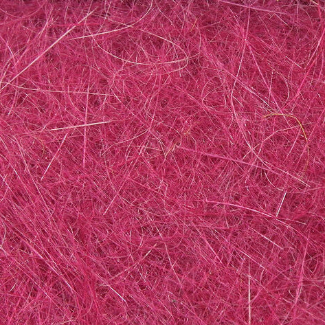 Close-up of pink Hareline Rabbit Dubbin