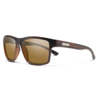 A pair of sunglasses with a camo frame and polarized lenses.