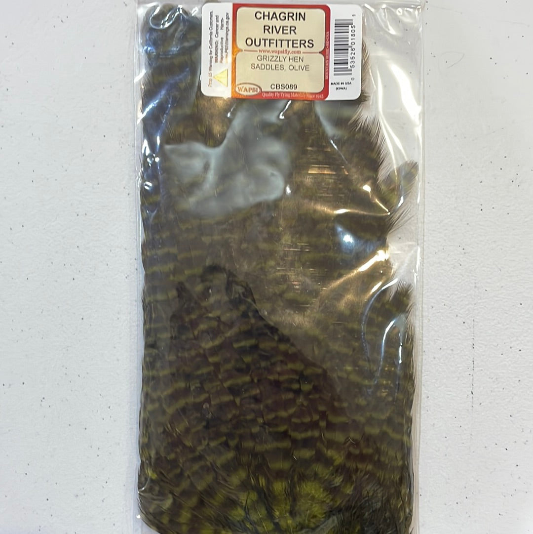 Wapsi Fly Grizzly Hen Saddles